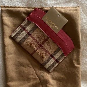 Burberry card holder wallet
